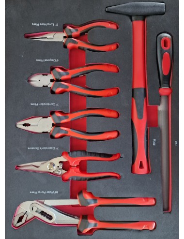 TROLLEY DE HERRAMIENTAS BTP147 - 147 PIEZAS EN TROLLEY DE ALUMINIO