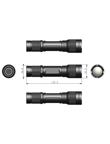 LINTERNA RECARGABLE MW LR1000 - 1000Lm