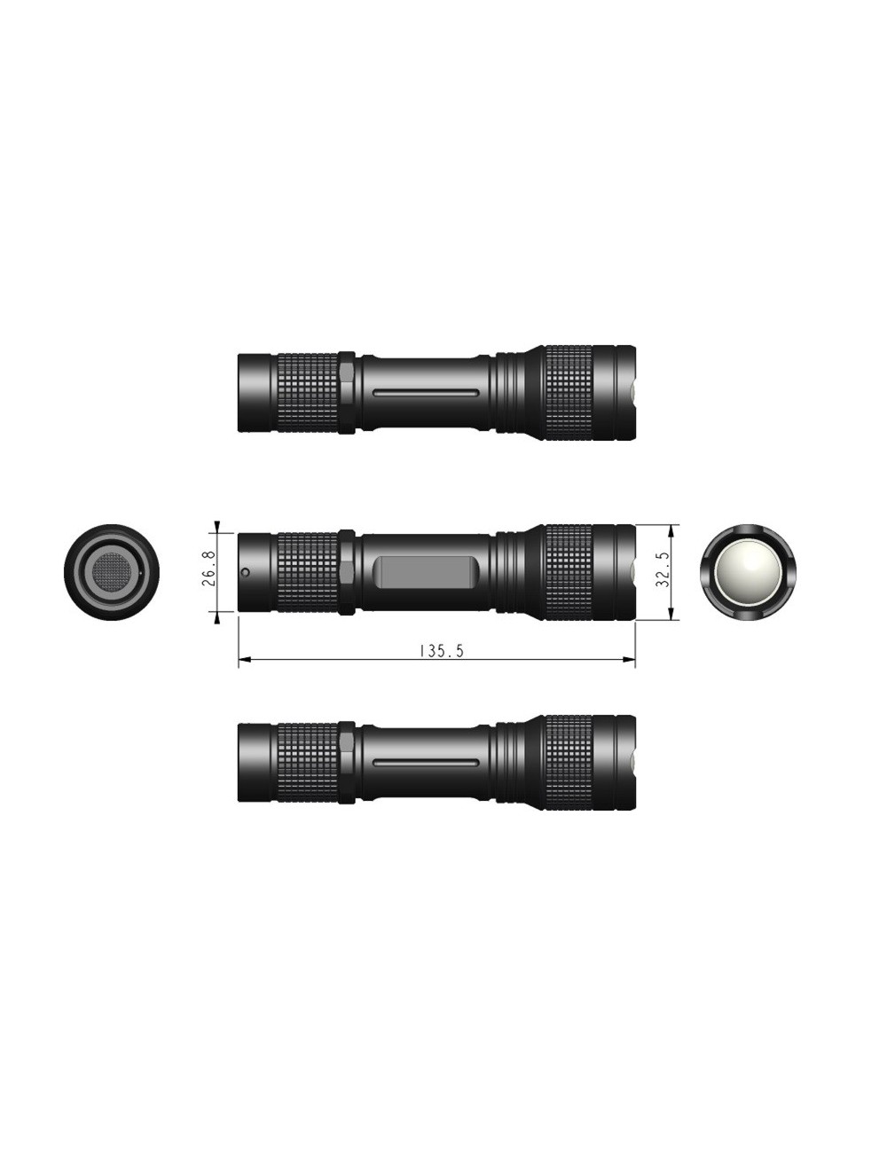 LINTERNA RECARGABLE MW LR1000 - 1000Lm