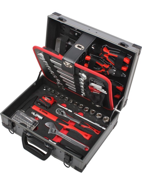 MALETÍN DE HERRAMIENTAS BTP92 - 92 PIEZAS EN MALETA DE ALUMINIO