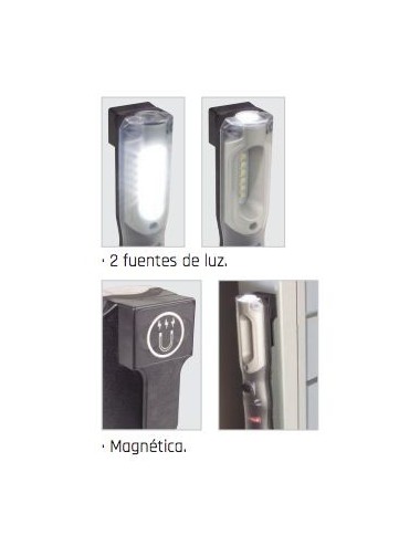LÁMPARA LED CON LINTERNA 300+180LM WL007S
