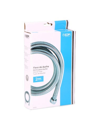 Flexo de ducha de acero inoxidable cromo 2 m