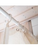 Barra de cortina blanca 75 x 125 cm