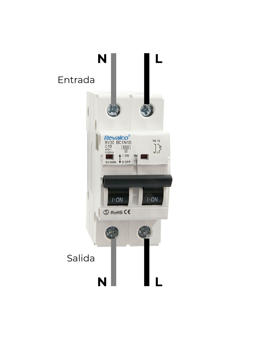 Magnetotermico revalco 1polo+neutro 20a