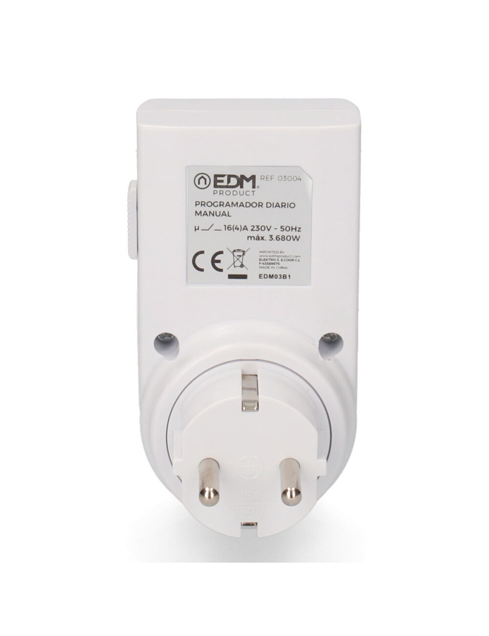 Programador diario analógico 230 v 16 a