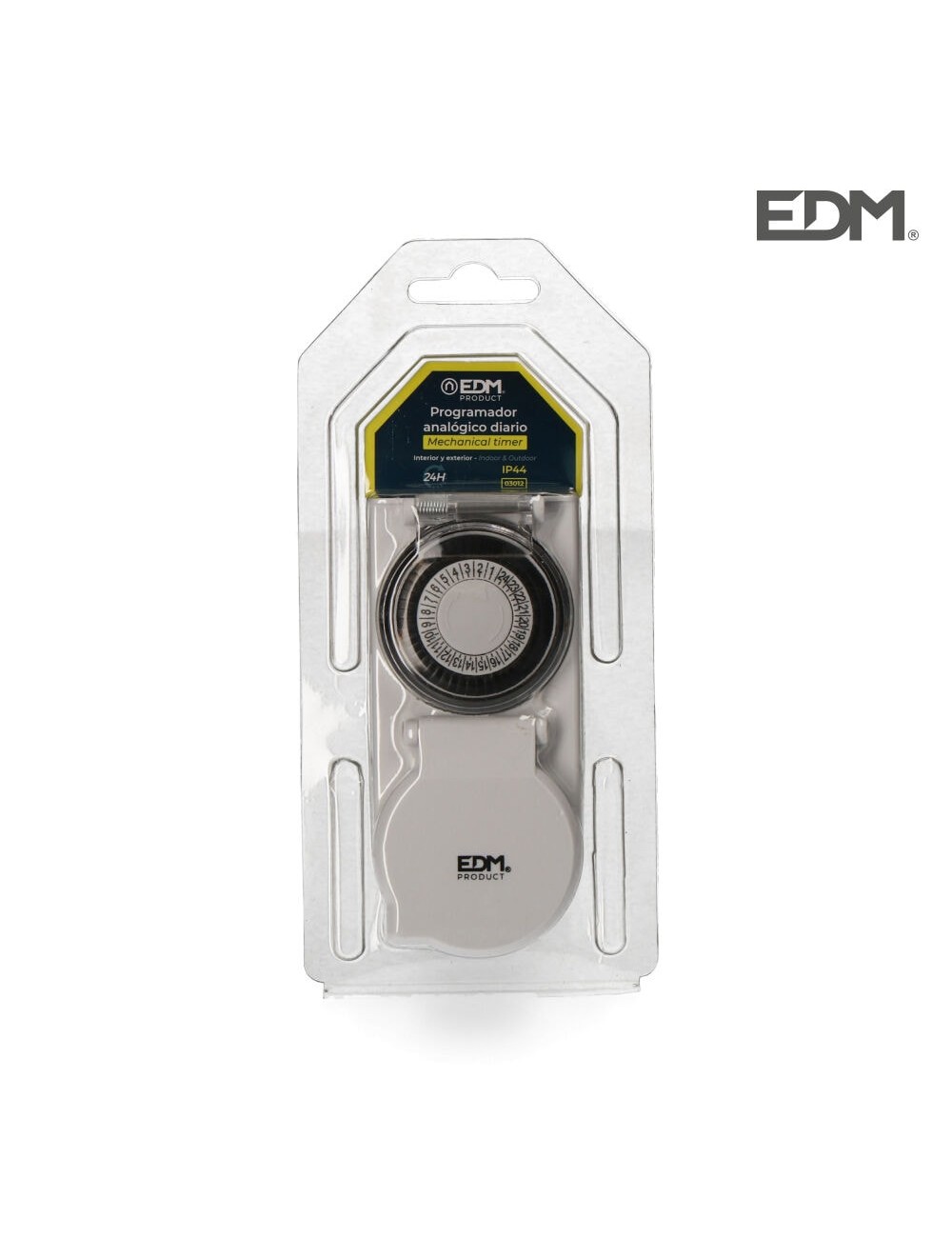 Programador diario analógico ip44 230 v 50 hz 16 a