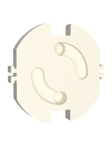 Tapa de enchufe giratorios base t/tl, blister 10 uds