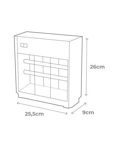 Mata insectos profesional eléctrico, cromo/negro, 2 x 6w 30 m 25,5 x 9 x 26 cm