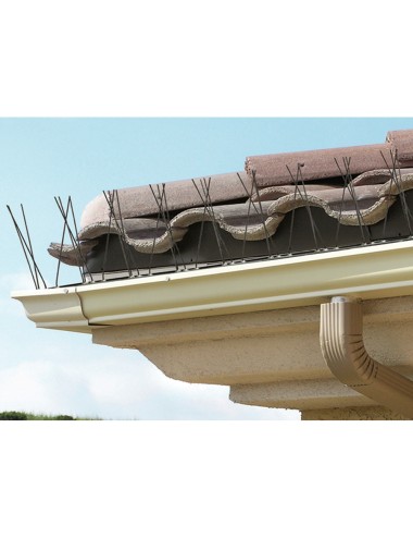 Varilla disuasoria para aves, anti palomas, acero inoxidable 100 x 2,5 x 11 cm