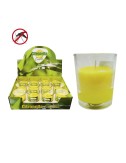 Vela citronela 50g con recipiente de cristal ø6x5cm euro/uni.