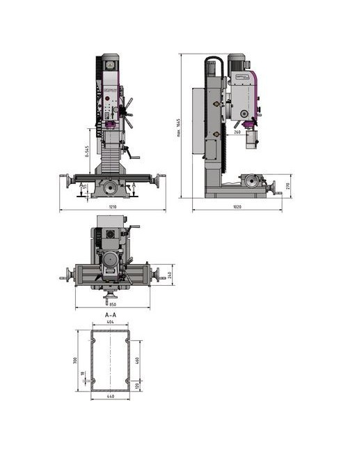 FRESADORA  OPTIMILL MH50V\400V\3PH - BT40