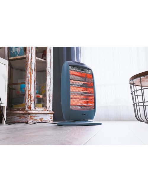 Estufa de cuarzo oscilante 400 / 800 / 1200 w anti-vuelco
