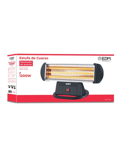 Estufa de cuarzo 400 / 800 / 1200 w modelo 3 barras