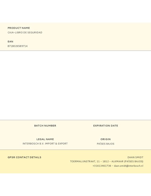 Caja-libro de seguridad