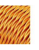 Carrete cable textil trenzado h03vv-f 2 x 0,75 mm oro oscuro, 25 m