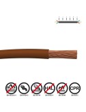 Cablecillo h07z1-k 4,00 mm marrón euro/m