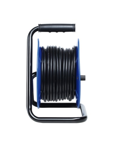 Enrollacables 25 m 3 g 1,50 mm 4 tomas bipolares con t/tl con protector térmico