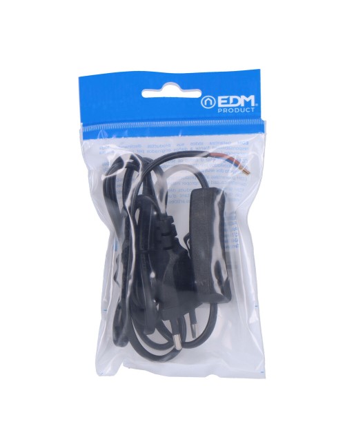 Conexion con interruptor 3a 1,5m 2x0,75mm manguera plana negra edm
