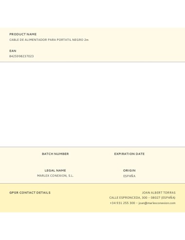 Cable de alimentador portatil shucko - iec c5, negro 2m