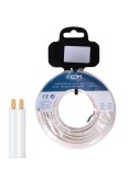 Carrete cable paralelo 2x0,75mm blanco 5m (audio)