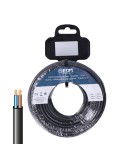 Carrete manguera plana h05vvh2-f 2 x 1,00 mm negra, 25 m