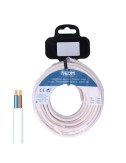 Carrete manguera plana h03vv-f 2 x 0,75 mm blanca, 5 m