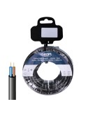 Carrete manguera tubular vv-k06/1kv 2 x 1,50 mm, negra, 15 m