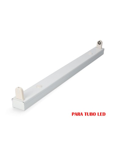 Regleta fluorescente para tubo de led 1 x 9 w (eq. 18 w) 220 v 61 cm