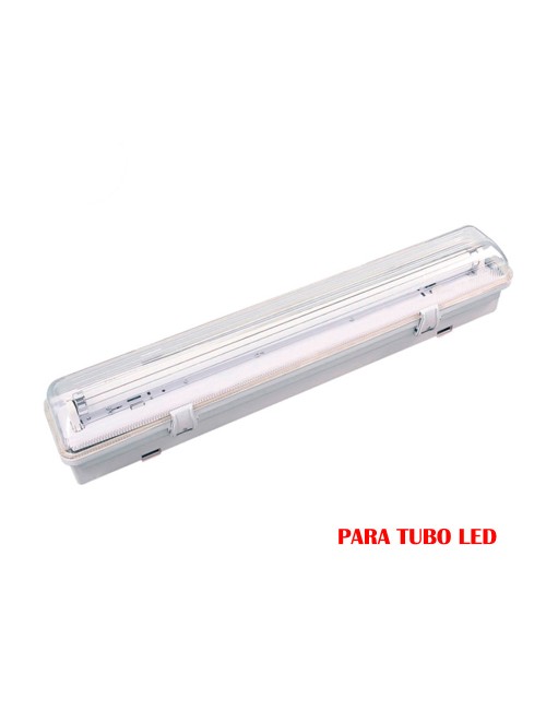 Pantalla fluorescente estanca para tubo de led 1 x 9 w (eq. 18 w) 220 v ip65 65 cm