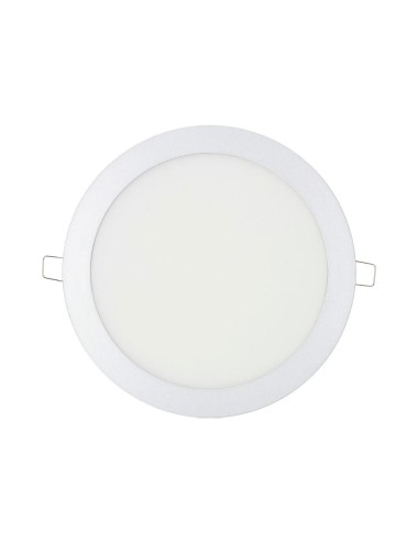 Downlight led empotrable redondo 20 w luz dia 4000 k 1500 lm cromado ø 22,5 cm