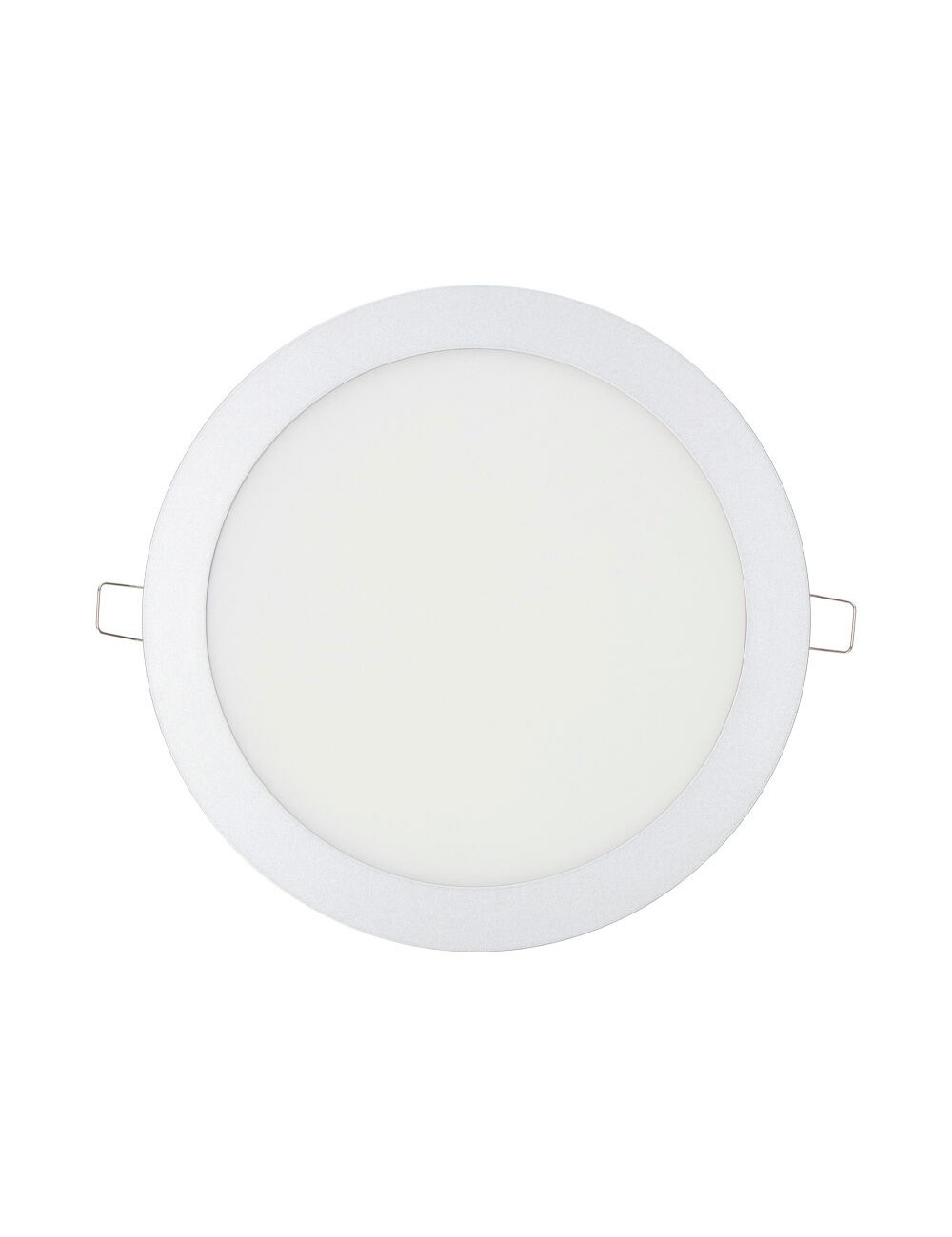 Downlight led empotrable redondo 20 w luz dia 4000 k 1500 lm cromado ø 22,5 cm