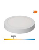Downlight led superficie redondo blanco 20 w 1500 lm 4000 k luz dia ø 22 x 3 cm