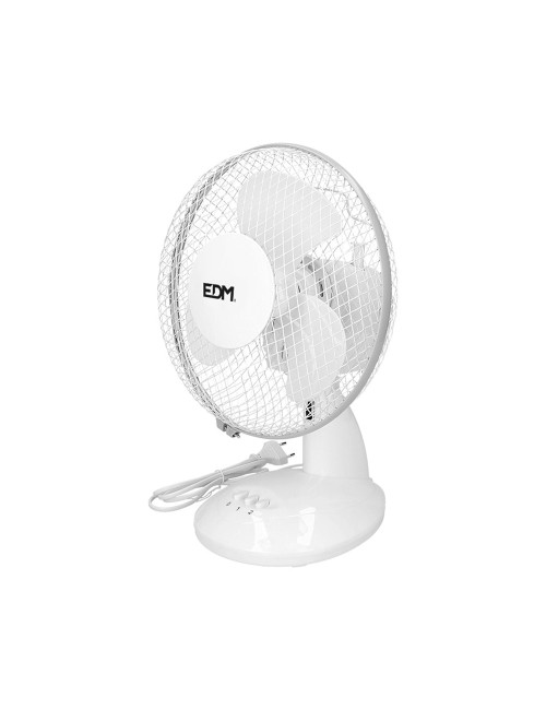 Ventilador de sobremesa. color blanco. potencia: 25 w 41 db aspas: ø23  27 x 24 x 36 cm