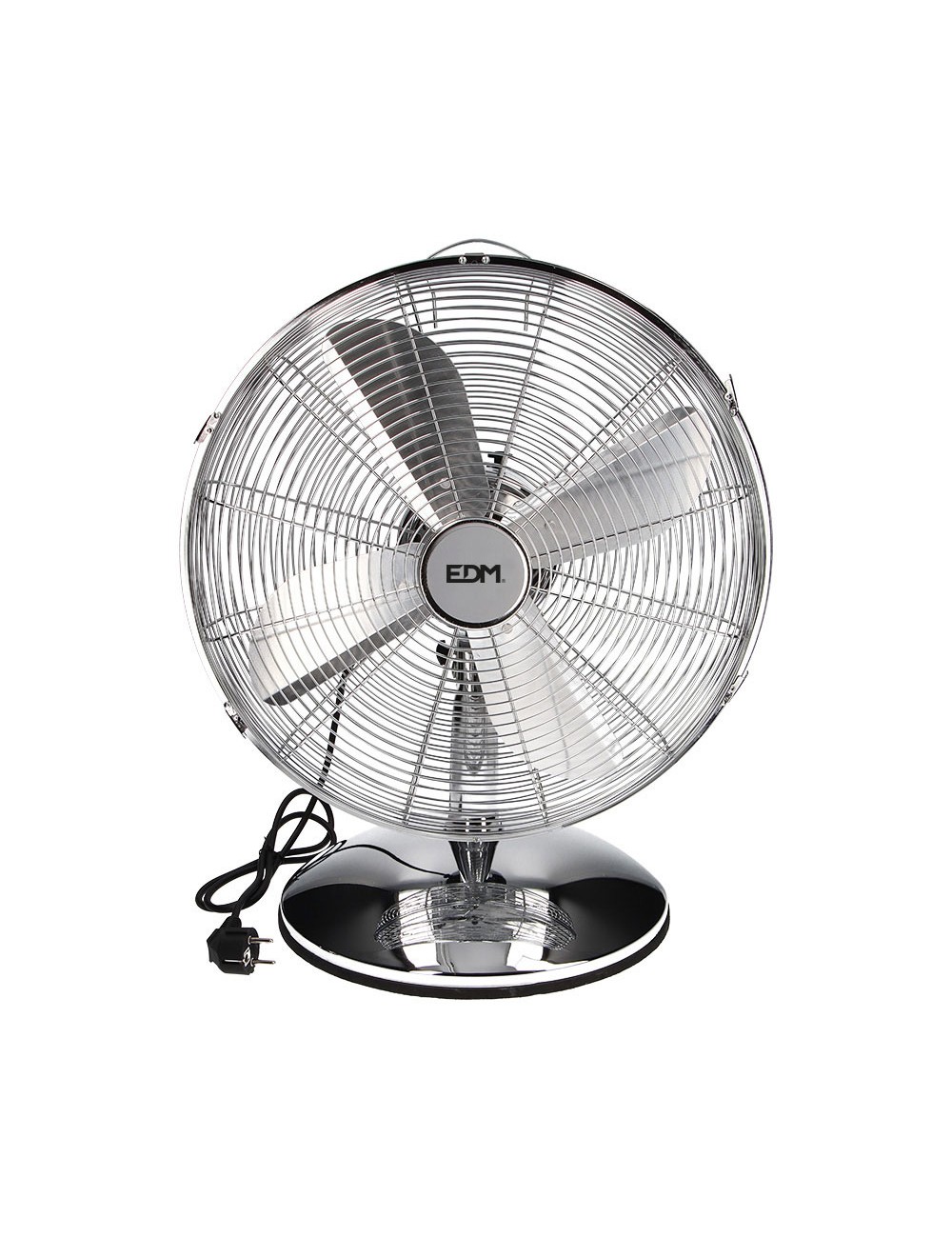 Ventilador de sobremesa. color cromado. potencia: 60w 61,7 db aspas: ø40 cm