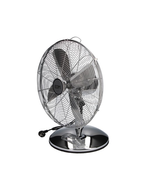Ventilador de sobremesa. color cromado. potencia: 60w 61,7 db aspas: ø40 cm