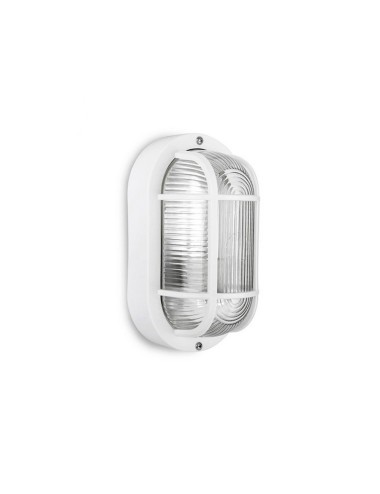 Aplique oval modelo tarragona ip54 1 x e27 40 w 11,4 x 20,2 x 10 cm, blanco