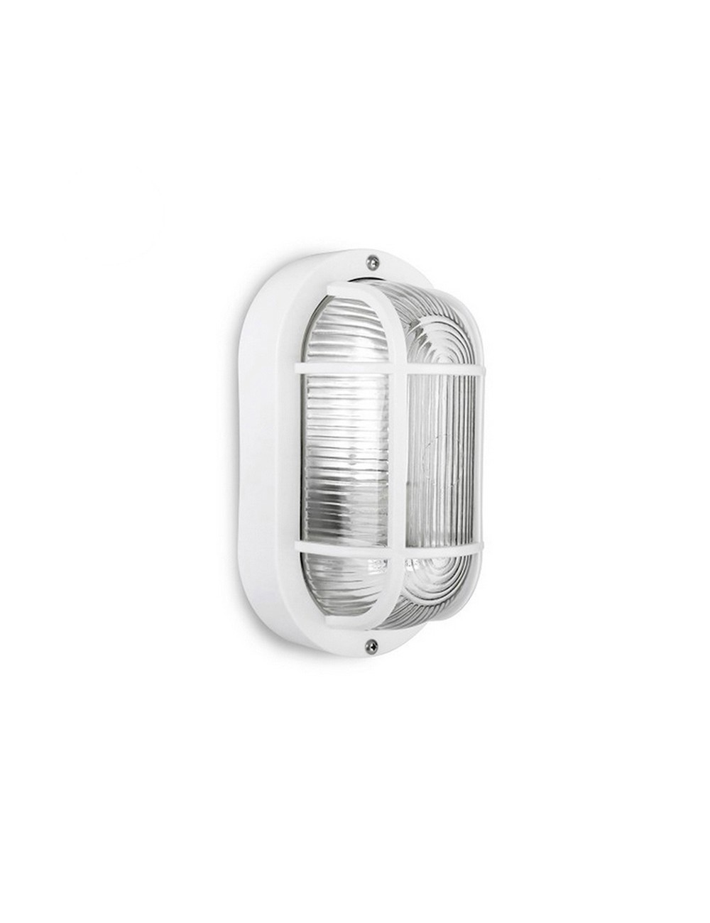 Aplique oval modelo tarragona ip54 1 x e27 40 w 11,4 x 20,2 x 10 cm, blanco