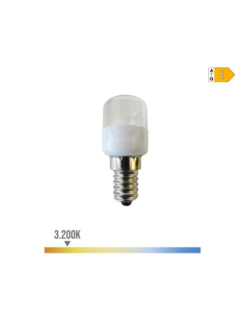 Bombilla tubular (frigorífico) led e14 0,5 w 55 lm 3200 k luz cálida. ø 2,6 x 60 cm
