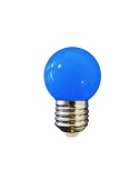 Bombilla esferica led e27 1 w 80 lm luz azul ø45 x 69 mm