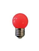 Bombilla esferica led e27 1 w 80 lm luz roja ø45 x 69 mm