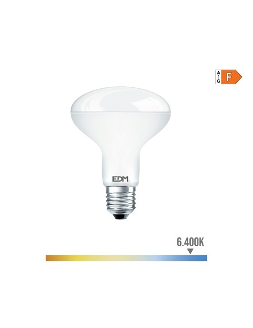 Bombilla reflectora led r80 e27 10 w 932 lm 6400 k luz fria ø8 x 11 cm