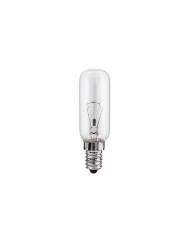 Bombilla incandescente tubular transparente 25 w e14