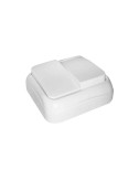 Doble interruptor superficie serie spa 77 x 77 x 30 mm