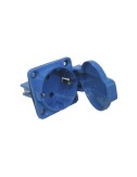 Base empotrar tipo schuko 2p+t azul 16a 230v~ ip44
