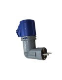 Clavija adaptador acodado tipo schuko a cetac 2p+t 16a 230v~