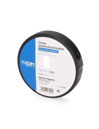 Cinta autovulcanizable negro 19 mm x 9 m