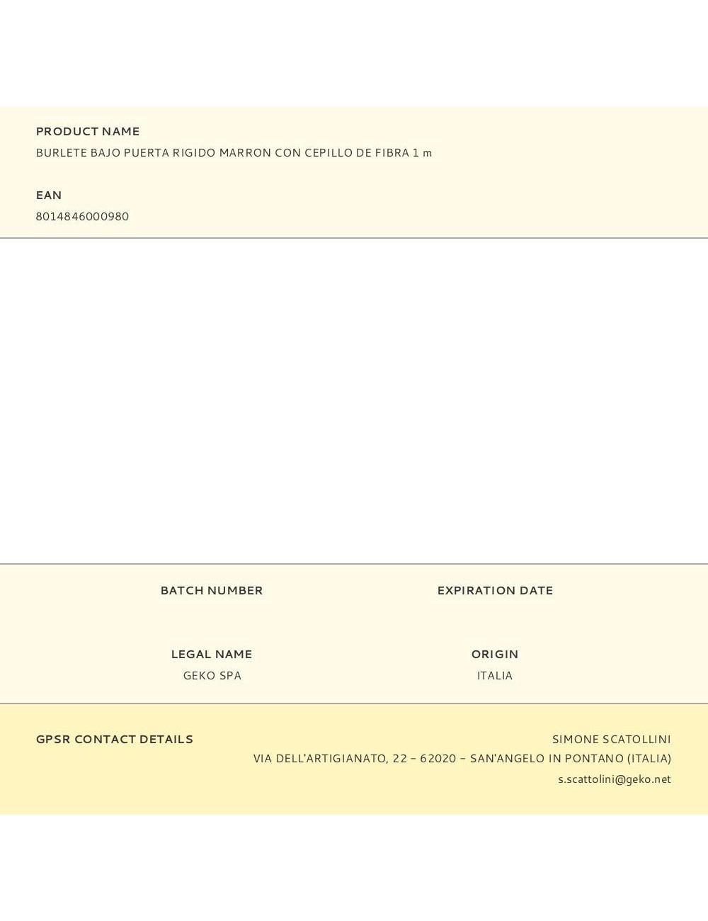 Burlete bajo puerta rigido marrón con cepillo de fibra 1 m