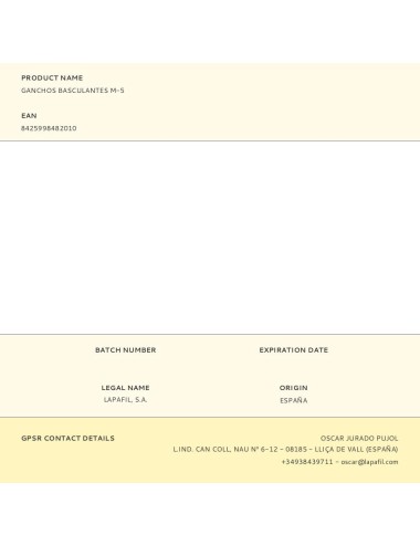 Ganchos basculantes m-5