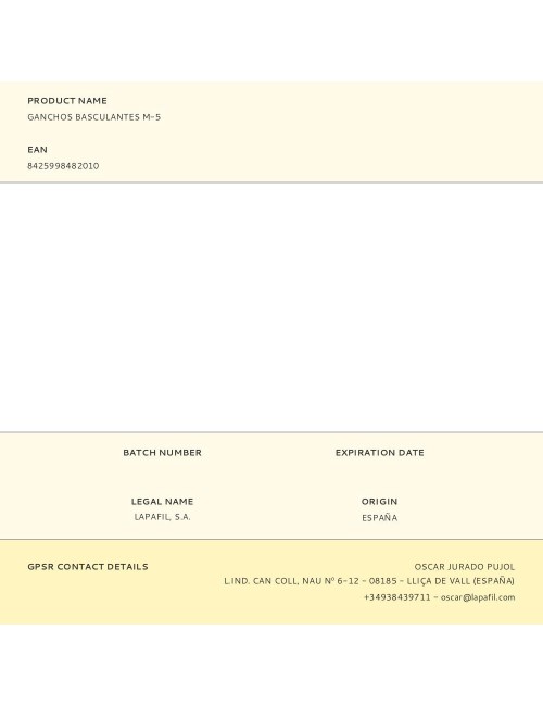 Ganchos basculantes m-5