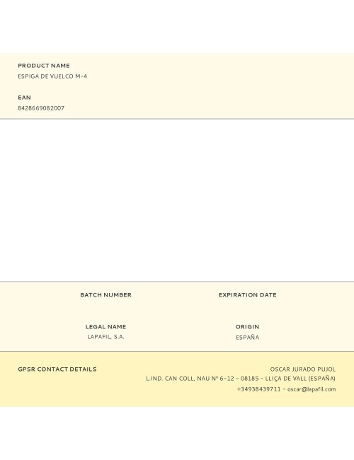 Espiga de vuelco m-4